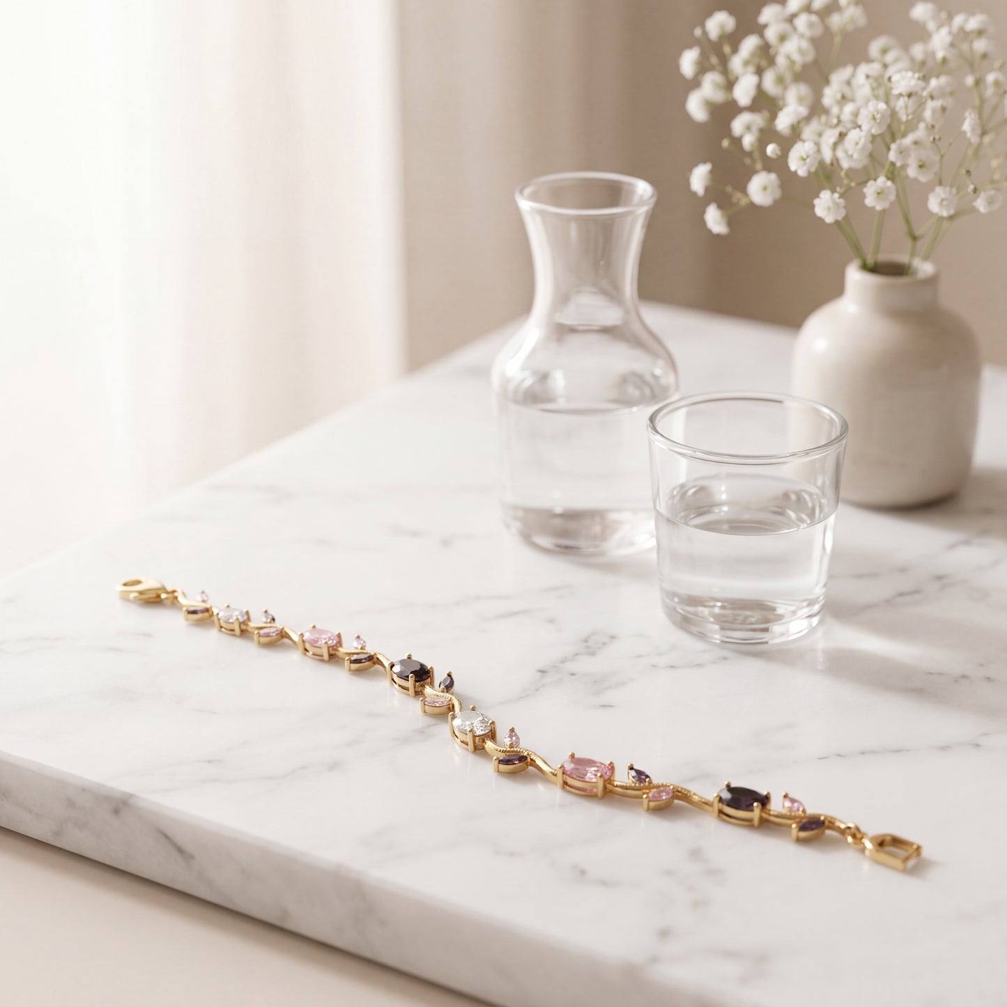 Crystal Tulip Bracelet (Multicolor)
