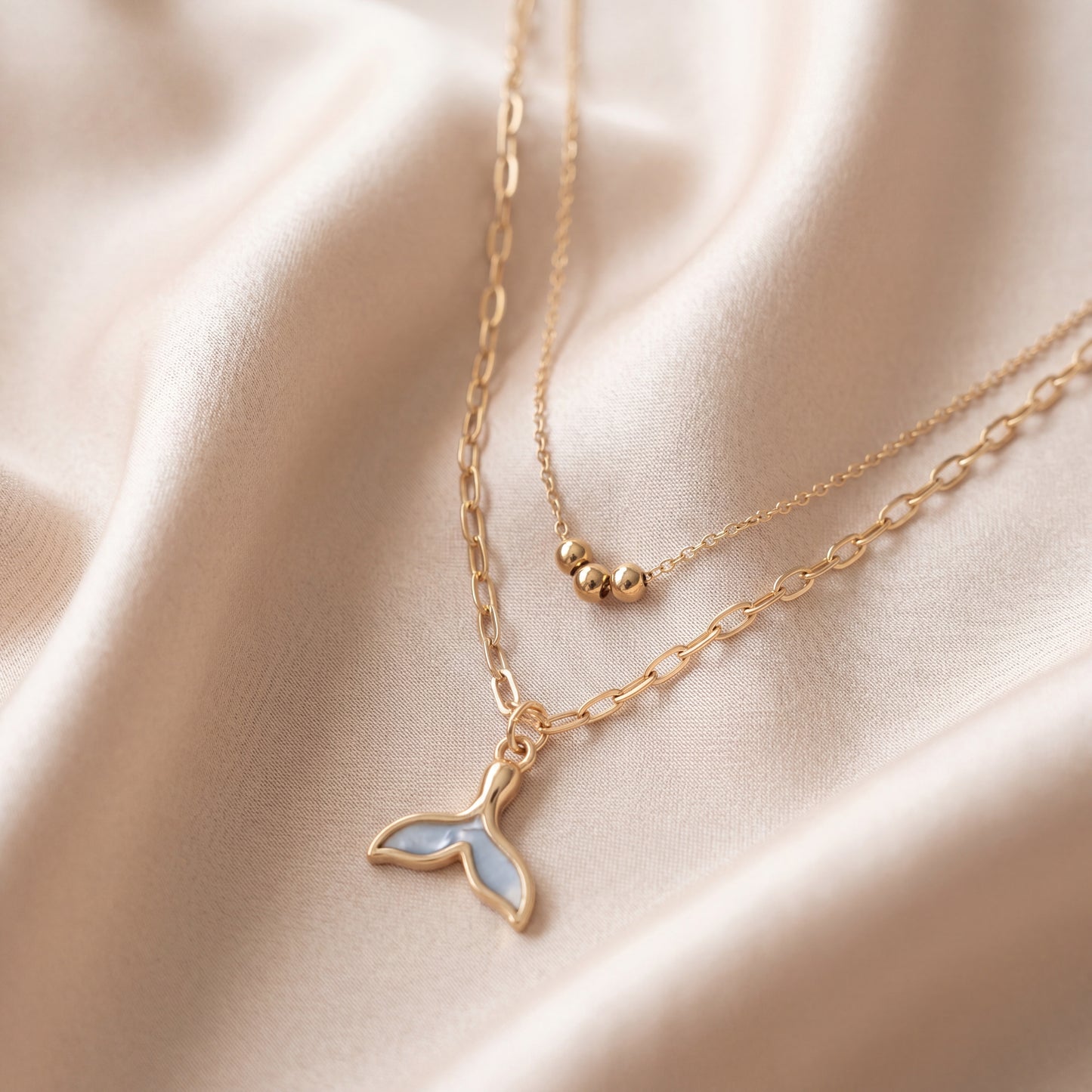 Mermaid Fin Pendant Necklace