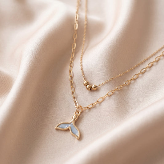 Mermaid Fin Pendant Necklace