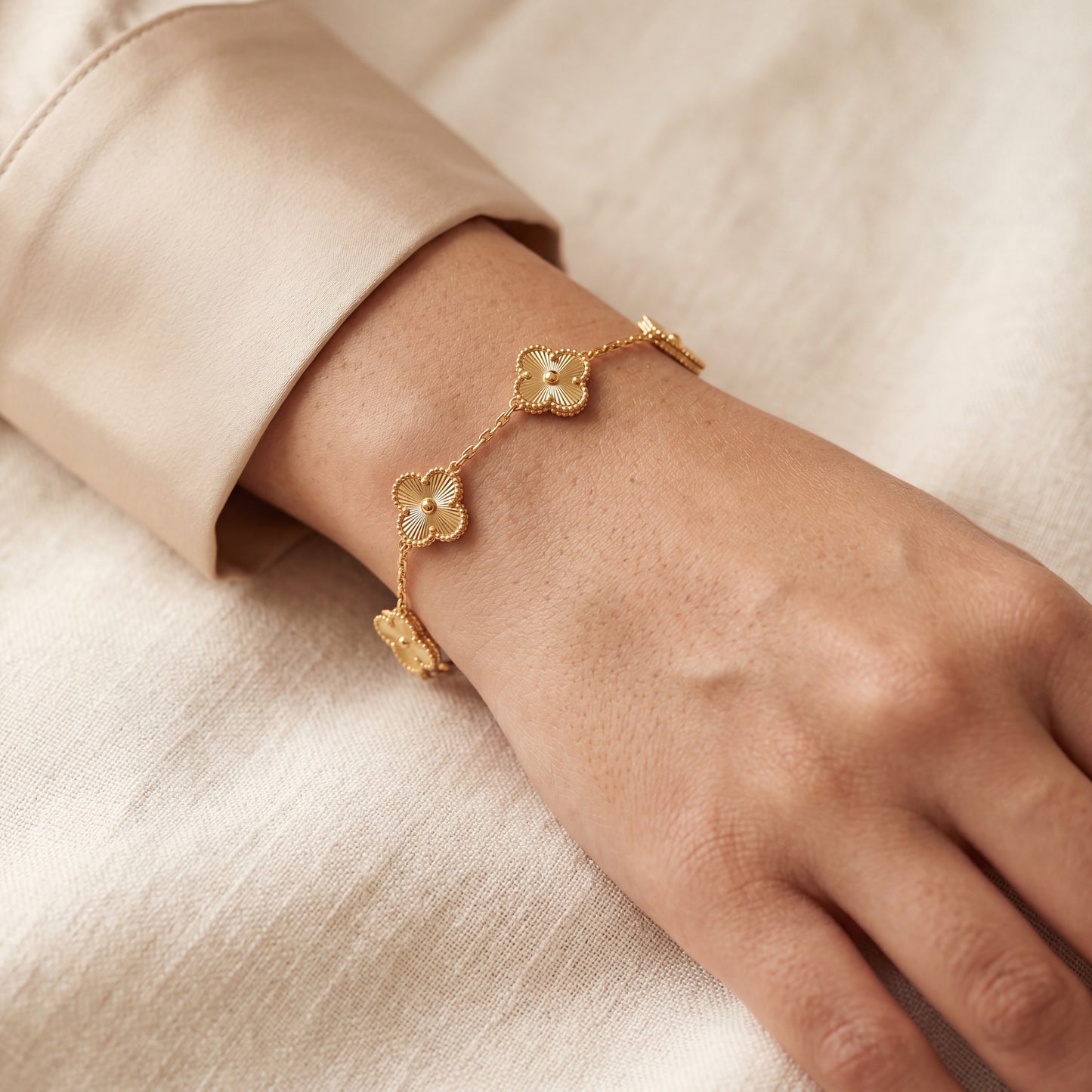 Golden Clover Bracelet
